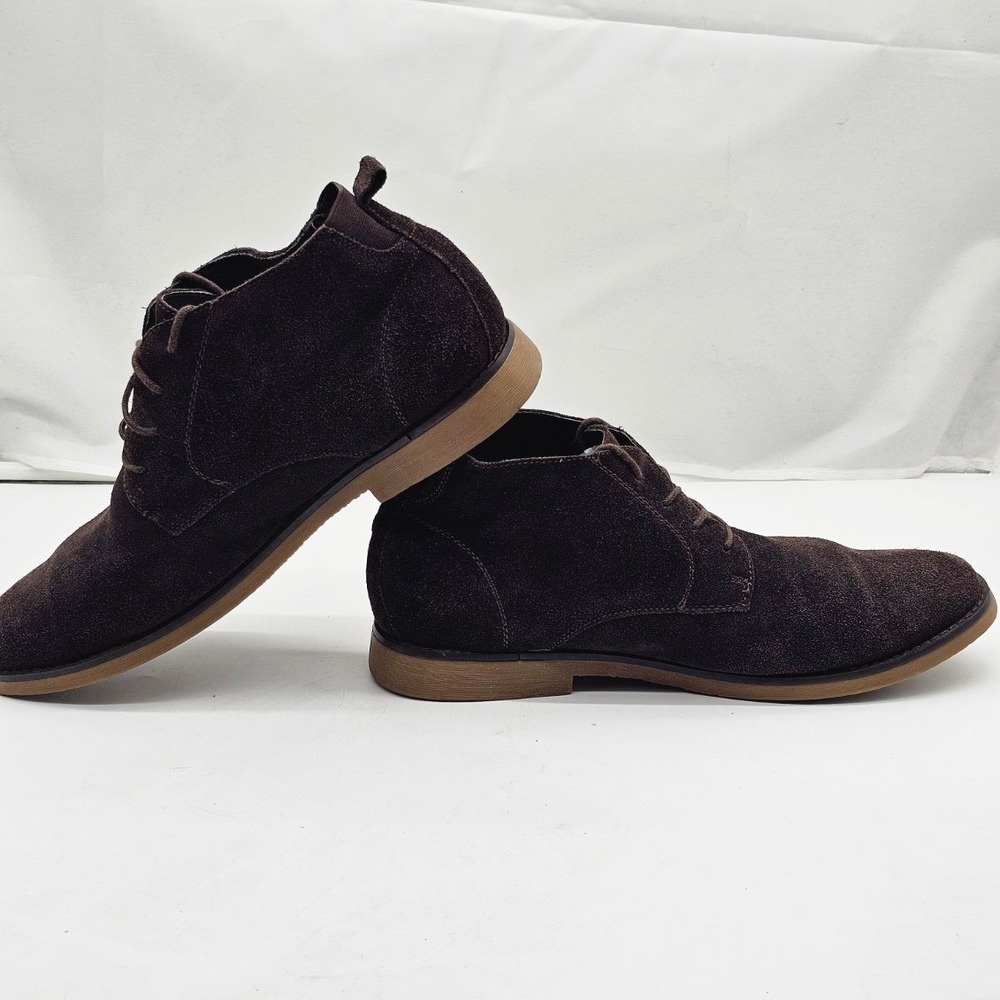 Bruno Marc Chukka Mens Size 12 Brown Suede Lace Up Desert Ankle Boots